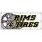 Signmission RIMS & TIRES BANNER SIGN wheels tires car truck suv automotive auto B-120 Rims & Tires - alternate 1